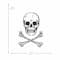 RoomMates Skull Glow In The Dark Peel & Stick Giant Wall Decal